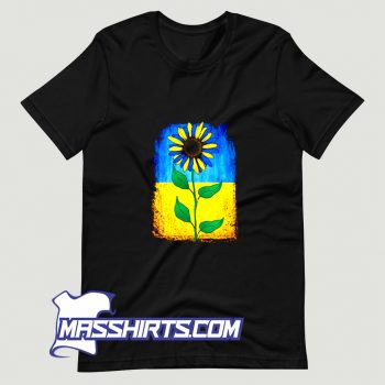 Best Sunflower Ukrainian Flag T Shirt Design