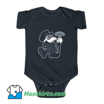 Cartoon Plague Doctor Creepy Baby Onesie