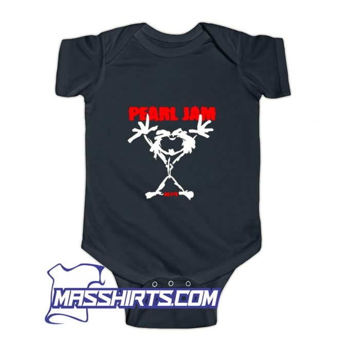 Cheap Alive Stickman Pearl Jam Baby Onesie