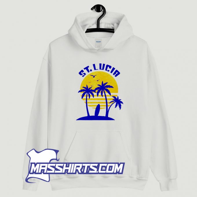 Cheap St Lucia Beach Surfing Hoodie Streetwear