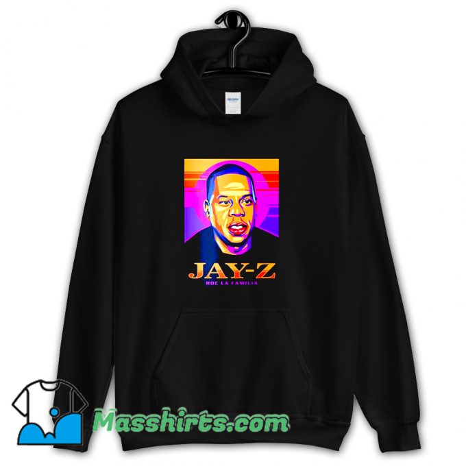 Classic Jay Z ROC La Familia Retro Portrait Hoodie Streetwear