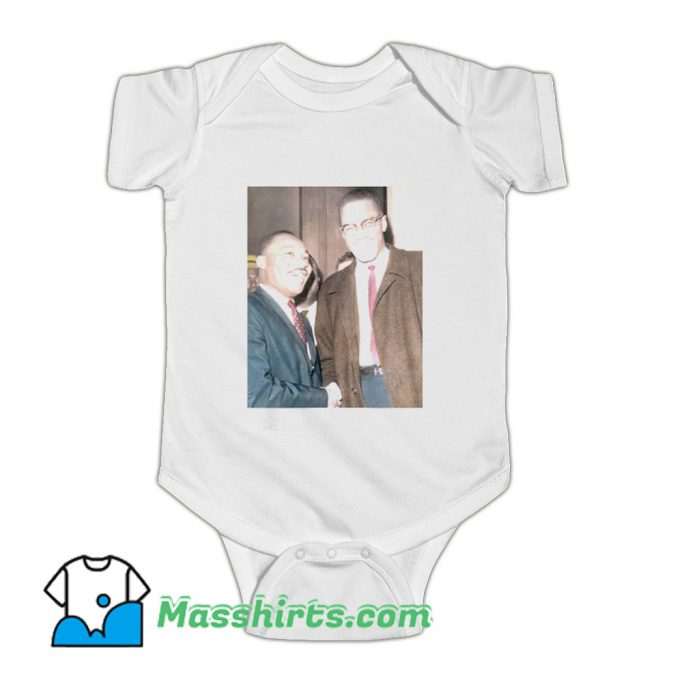 Classic Martin Luther King Jr. and Malcolm X Baby Onesie