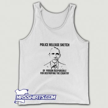 Classic Police Release Sketch Of Person Responsible Tank Top