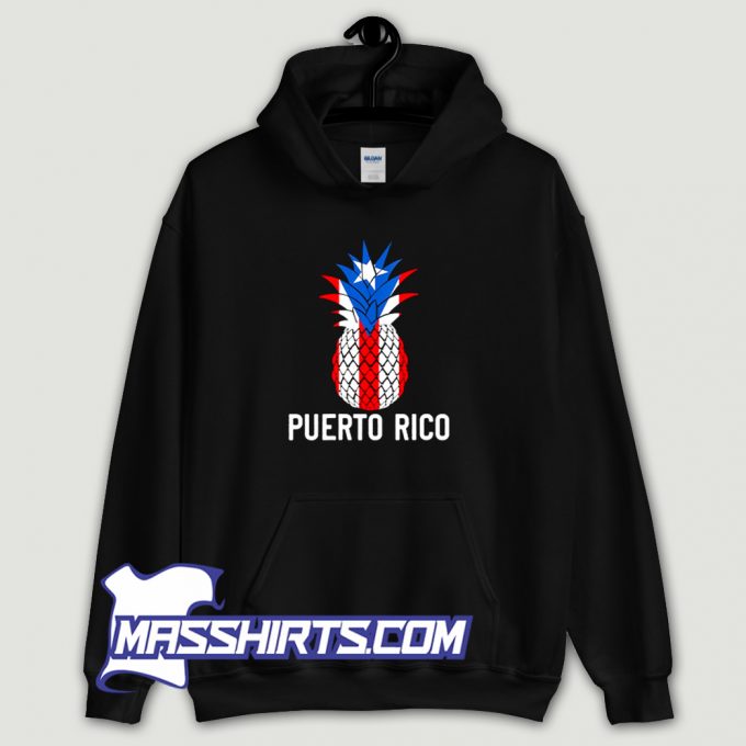 Classic Puerto Rico Flag Pineapple Lover Hoodie Streetwear