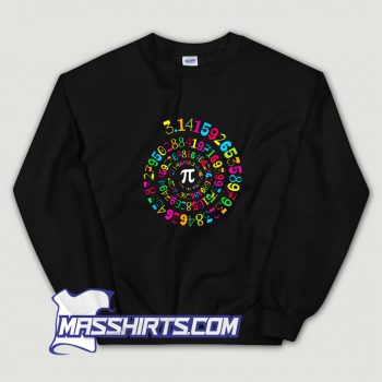 Cool Colorfull Pi Spiral Sweatshirt