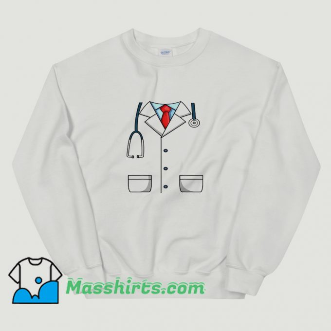 Cool Doctor White Lab Coat Medical Sweatshirt