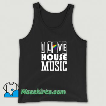 Cool I Love Chicago Music House Tank Top