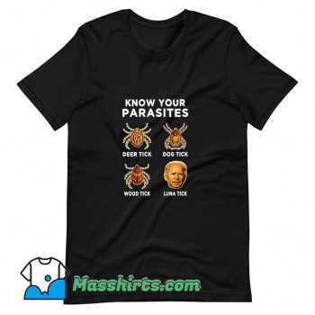 Cool Know Your Parasites Anti Joe Biden T Shirt Design