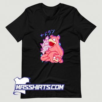 Cool Pokemon Slowpoke And Slowbro 90s T Shirt Design