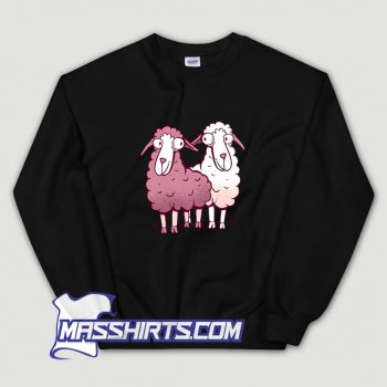 Cool Sheep Cartoon Farming Sweatshirt