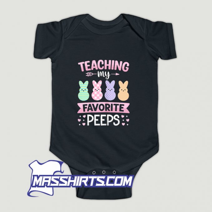 Cool Teaching My Favorite Peeps Baby Onesie