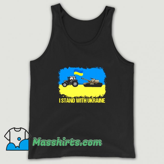 Cool Ukrainian Farmer Tractor Tank Top