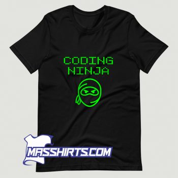 Cute Coding Ninja Programmer T Shirt Design