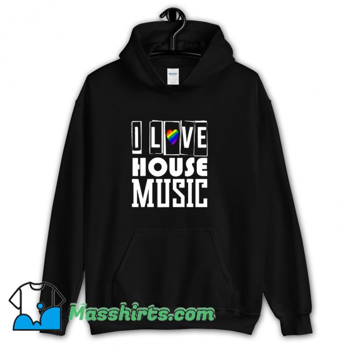 Cute I Love Chicago Music House Hoodie Streetwear