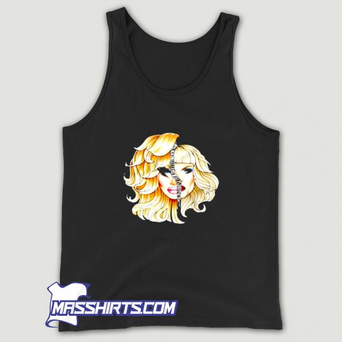 Cute Katya And Trixie Mattel Half Face Tank Top