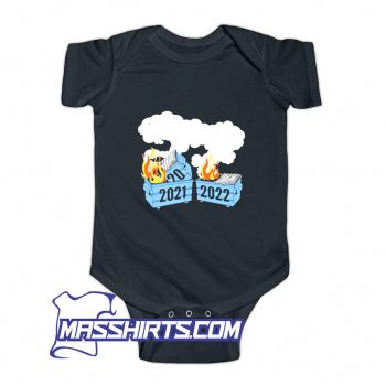 Dumpster Fire 2022 Bad Year Review Baby Onesie