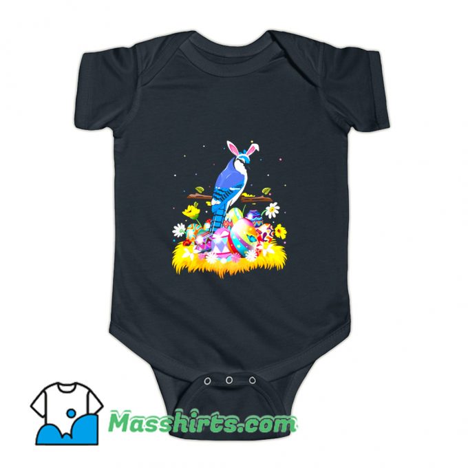 Easter Egg Lover Blue Jay Bird Baby Onesie