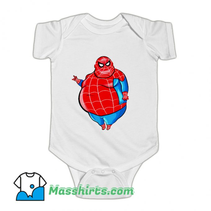 Fat Spiderman Baby Onesie