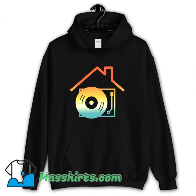 Funny House Music Dj Turntable Hoodie Streetwear