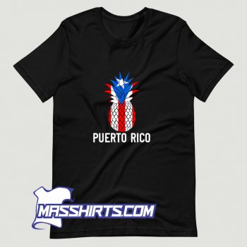 Funny Puerto Rico Flag Pineapple Lover T Shirt Design