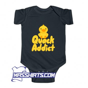 Funny Quack Addict Duck Lover Baby Onesie