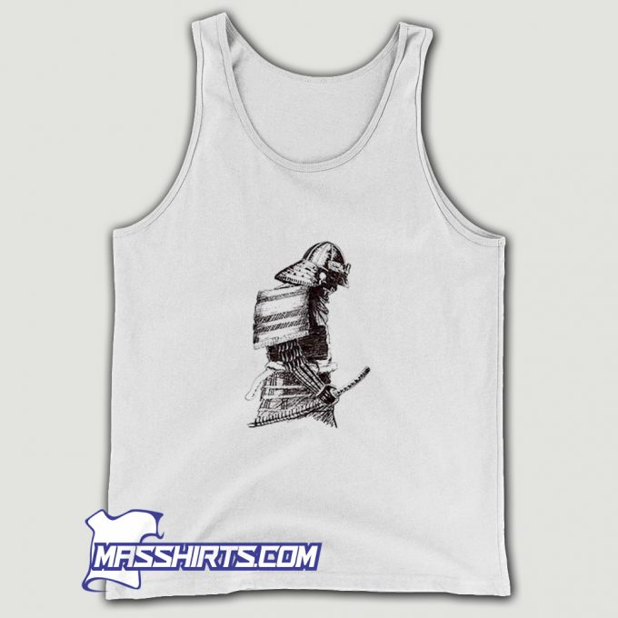 Inked Japanese Samurai Tank Top On Sale