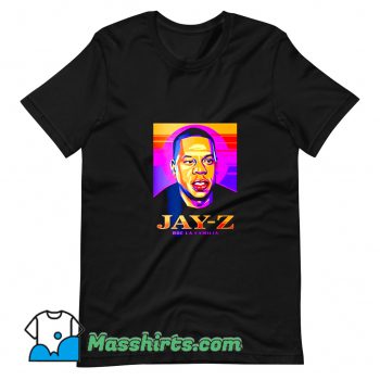 Jay Z ROC La Familia Retro Portrait T Shirt Design