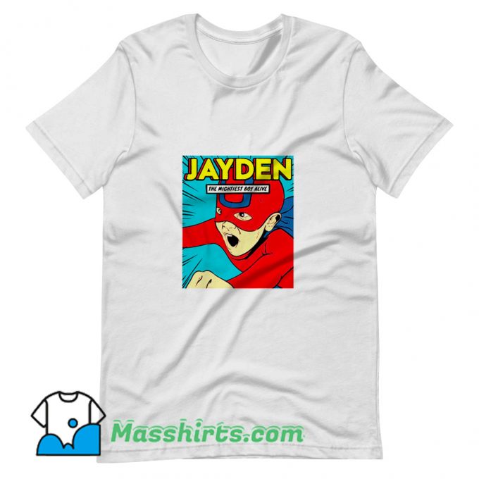 Jayden The Superhero I Birthday Fighter T Shirt Design