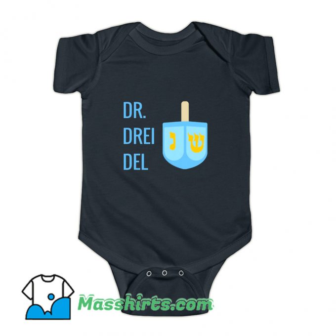 Jewish Hanukkah Dr. Dreidel Baby Onesie