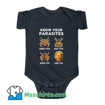 Know Your Parasites Anti Joe Biden Baby Onesie