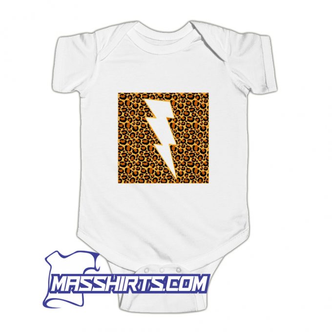 Leopard Lightning Cheetah Animal Baby Onesie