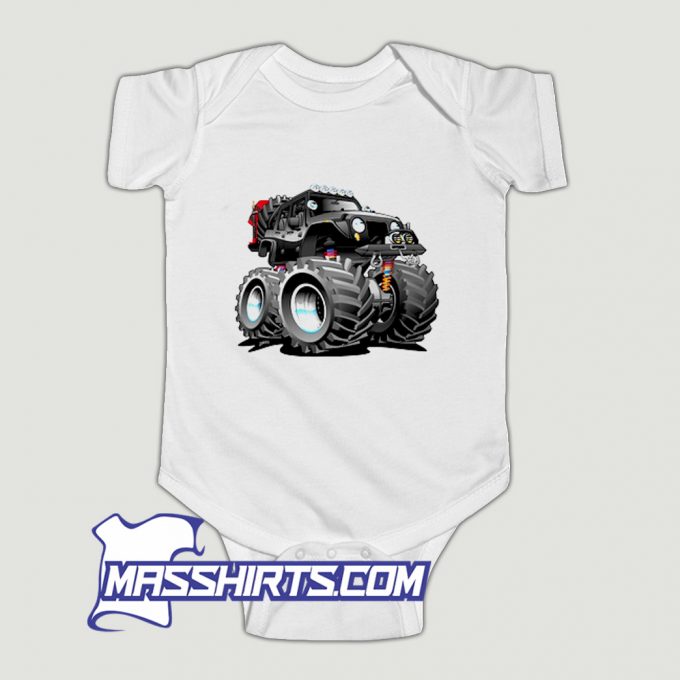 Lifted 4X4 Off Road Rock Crawler Baby Onesie