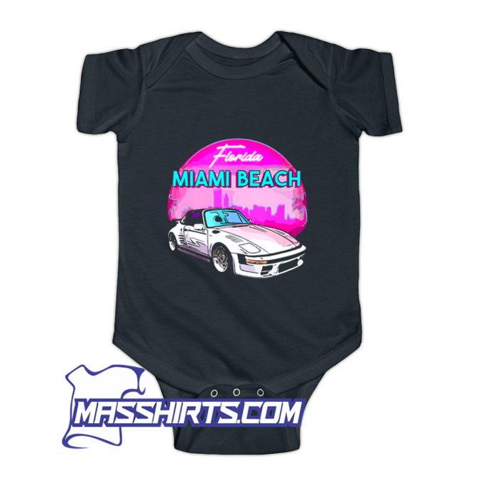 Miami Beach Funny Baby Onesie