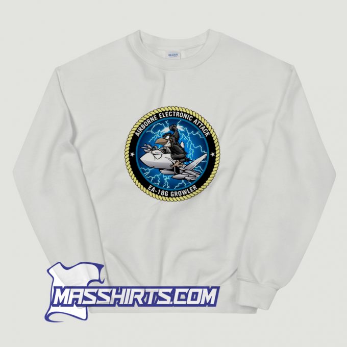 New Airborne Electronic Attack Ea 18G Growler Sweatshirt