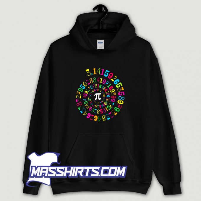 New Colorfull Pi Spiral Hoodie Streetwear