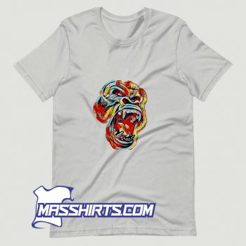 New Gorilla Colorful Angry T Shirt Design