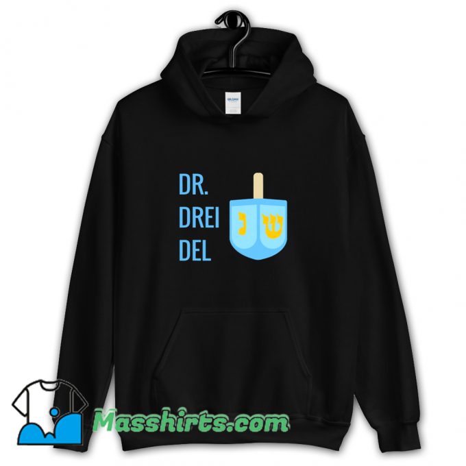 New Jewish Hanukkah Dr. Dreidel Hoodie Streetwear