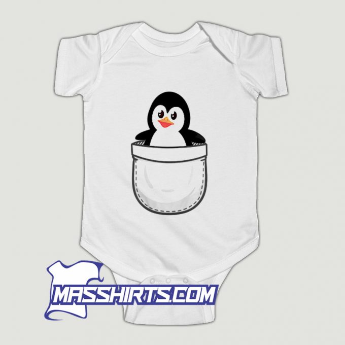 New Zoo In My Pocket Penguin Baby Onesie