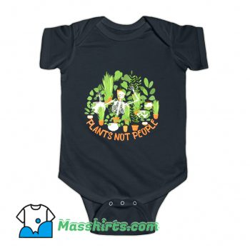 Plants Not People Skeleton Baby Onesie