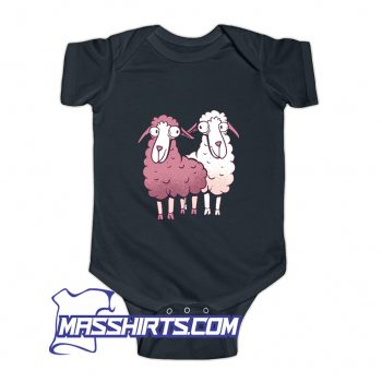 Sheep Cartoon Farming Baby Onesie