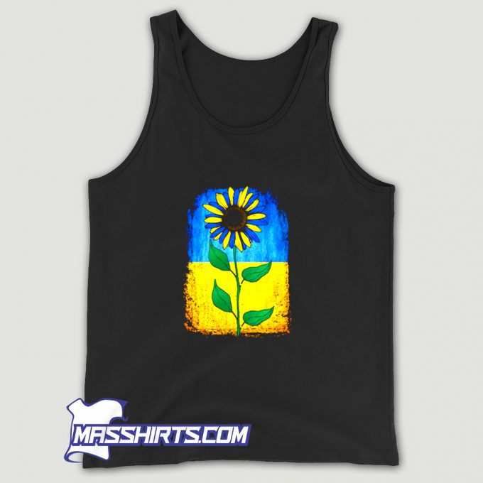 Sunflower Ukrainian Flag Tank Top