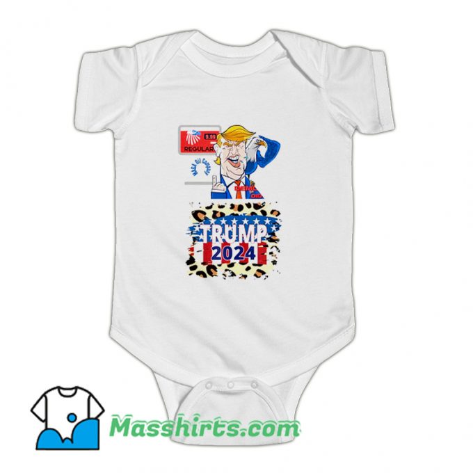 Trump 2024 Us Eagle Gas Pump Baby Onesie