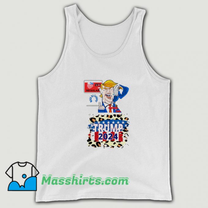 Trump 2024 Us Eagle Gas Pump Tank Top On Sale