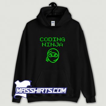 Vintage Coding Ninja Programmer Hoodie Streetwear