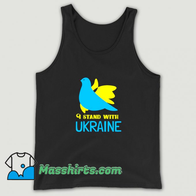 Vintage Flag I Stand With Ukraine Tank Top