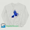 Vintage Flying Blue Jay Art Sweatshirt