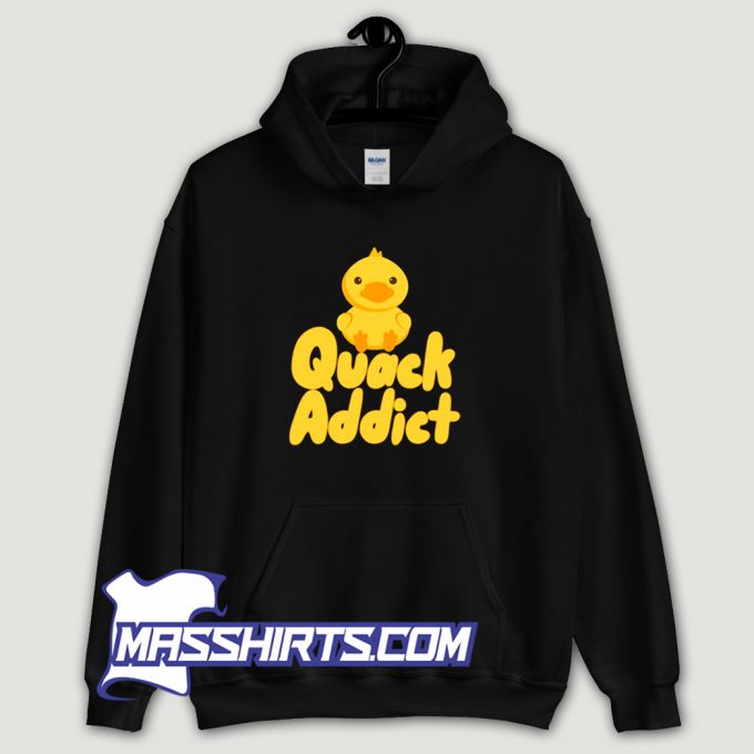 Vintage Quack Addict Duck Lover Hoodie Streetwear