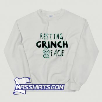 Vintage Resting Grinch Face Christmas Sweatshirt