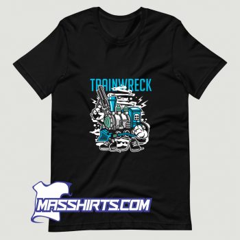 Weed Strain Characters Trainwreck T Shirt Design