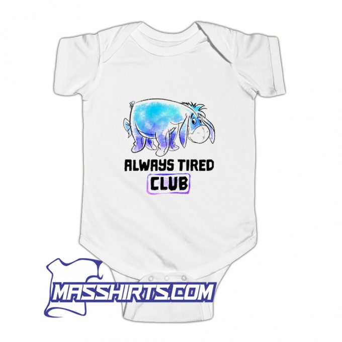 Winnie The Pooh Eeyore Always Tired Club Baby Onesie